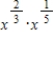 Use the properties of exponents to simplify the expression so that only positive exponents remain. ​   ​ A)    B)    C)    D)    E)   