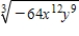 Simplify the expression by using the properties of radicals. Assume nonnegative variables. ​   ​ A)    B)    C)    D)    E)   