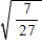 Rationalize the denominator and then simplify. ​   ​ A)    B)    C)    D)    E)   
