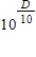 The intensity of sound I (as a multiple of the average minimum threshold of hearing intensity)  is related to the decibel level D (or loudness of sound)  according to   . Express   using radical notation when   . ​ A)    B)    C)    D)    E)   