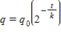 Use the fact that the quantity of a radioactive substance after t years is given by   , where   is the original amount of radioactive material and k is its half-life (the number of years it takes for half the radioactive substance to decay) . The half-life of carbon-14 is 5,600 years. Find the amount of carbon-14 remaining after 8,000 years if   . Round your answer to four decimal places if required. ​ A) 24.9307 g B) 65.7924 g C) 0.0019 g D) 15.0457 g E) 20.25 g