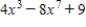 What is the degree of the polynomial below? ​   ​ A) 3 B) 10 C) 7 D) 4 E) 21