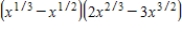 Perform the indicated operations with expressions involving fractional exponents and then simplify.   ​ A)    B)    C)    D)    E)   