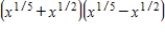 Perform the indicated operations with expressions involving fractional exponents and then simplify. ​   ​ A)    B)    C)    D)    E)   
