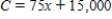 Suppose a company's revenue   (in dollars)  from the sale of   units of its product is given by   . Suppose further that the total costs   (in dollars)  of producing those   units is given by   . If profit is revenue minus cost, find the expression for the profit from the production and sale of   units. A)    B)    C)    D)    E)   