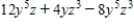 Factor by finding the common monomial factor. ​   ​ A)    B)    C)    D)    E)   