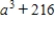 Use the following factorization formulas involving cubes to factor the polynomial below. ​ Factorizations with Cubes Perfect cube   Perfect cube   Difference of two cubes   Sum of two cubes   ​   A)    B)    C)    D)    E)   