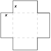 Suppose that squares of size x are cut from four corners of an 8-by-8-inch piece of cardboard and an open-top box is formed. The volume of the box is given by   . Factor this expression. ​   ​ ​ A)    B)    C)    D)    E)   