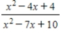 Simplify the fraction. ​   ​ A)    B)    C)    D)    E)   