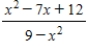 Simplify the fraction. ​   ​ A)    B)    C)    D)    E)   