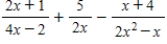 Perform the indicated operations and simplify. ​   ​ A)    B)    C)    D)    E)   