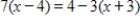 Solve the equation. ​   ​ A)    B) 41 C)    D)    E) 10