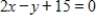 Find the intercepts of the following function. ​   ​ A) x-intercept: -7.5 y-intercept: 15 B) x-intercept: 15 y-intercept: 30 C) x-intercept: -30 y-intercept: 7.5 D) x-intercept: -15 y-intercept: 2 E) x-intercept: 7.5 y-intercept: -15