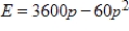 Suppose that the consumer expenditure E (in dollars)  depends on the market price p per unit (in dollars)  according to   . Graph this equation with a graphing utility and the range   Because E represents consumer expenditure, only values of   have meaning. Determine the values of p for which   . ​ ​ A)    B)    C)    D)    E)   