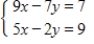 Solve the system by elimination, or by any convenient method. ​ ​   ​ A)    B)    C)    D)    E) There is no solution to the equations.
