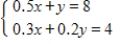 Solve the system by elimination, or by any convenient method. ​   ​ A)    And   B)    And   C)    And   D)    And   E)    And  