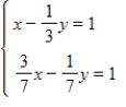 Solve the system by elimination, or by any convenient method. ​   A)    And   B)    And   C)    And   D)    And   E) There is no solution to the equations.