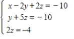 Use the left-to-right elimination method to solve the system. ​   ​ A) solution:   B) solution:   C) solution:   D) solution:   E) solution:  