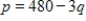 Suppose that a certain product has the following demand and supply functions, where p is the price per unit in dollars and q is the quantity produced. ​ Demand:   Supply:   ​ If a $44 tax is placed on each unit of the product of the following. What is the new equilibrium point? ​ A)    B)    C)    D)    E)   