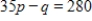 Suppose that in a certain market, the demand function for a product is given by   and the supply function is given by   , where p is the price per unit in dollars and q is the quantity produced. If the government levies a tax of $9 per item on the supplier, who passes the tax on to the consumer as a price increase, find the equilibrium price and quantity after the tax is levied. Round q to the nearest whole number and round p to one decimal place. ​ A)    B)    C)    D)    E)   
