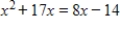 Find the exact real solutions of the equation   , if they exist. ​ A)    And   B)    And   C)    And   D)    And   E)    And  