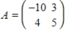 What is the order of matrices A, B, C, D, E? ​   ,   ,   ,   ,   ​ A) Matrix A is 2×2, matrix B is 3×2, matrix C is 2×3, matrix D is 3×3, matrix E is 5×2. B) Matrix A is 10×5, matrix B is 5×4, matrix C is 3×4, matrix D is 15×3, matrix E is 5×2. C) Matrix A is 2×2, matrix B is 2×3, matrix C is 3×2, matrix D is 3×3, matrix E is 2×5. D) Matrix A is 2×2, matrix B is 3×3, matrix C is 3×3, matrix D is 3×3, matrix E is 5×5. E) Matrix A is 5×2, matrix B is 5×2, matrix C is 3×3, matrix D is 15×3, matrix E is 5×2.