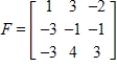 Write the transpose of matrix F. ​   ​ A)    B)    C)    D)    E)   