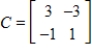 Use the following matrices to perform the indicated matrix operations, if possible. ​   ​   ;   ​ A)    B)    C)    D)    E)   