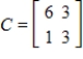 Use the matrices to find EC, if possible. ​ ​     ​ ​ A)    B)    C)    D)    E) EC is undefined.