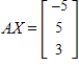 The inverse of matrix A is given. Use the inverse to solve for X. ​   Solve   . ​ A)    B)    C)    D)    E)   