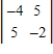 Evaluate the determinant. ​   ​ A) 33 B) -16 C) -2 D) -17 E) -6