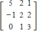 Use technology to find the determinant. ​   ​ A) 9 B) 45 C) 25 D) 27 E) 15