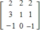 Use technology to find the determinant. ​   ​ A) 11 B) 6 C) 4 D) 2 E) 8