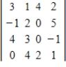 Use technology to find the determinant. ​   ​ A) 377 B) 368 C) 382 D) 359 E) 367