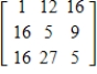 We have encoded messages by assigning the letters of the alphabet the numbers 1-26, with a blank assigned the number 27, and by using an encoding matrix A that converts the numbers to the coded message. To decode any message encoded by A, we must find the inverse of A, denoted by A<sup>-1</sup>, and multiply A<sup>-1</sup> times the coded message. Use this code and the given encoding matrix A to find the matrix that can be used to decode the given message. ​ The code matrix is   . The message is 33, 132, 214, 22, 110, 203, 34, 132, 201. A)    B)    C)    D)    E)   