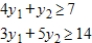 Write the dual maximization problem. Be sure to rename the variables. ​ Minimize   subject to ​   ​ A) Maximize   Constraints:   B) Maximize   Constraints:   ​ C) ​Maximize   Constraints:   D) Maximize   Constraints:   E) Maximize   Constraints:  