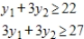 Find the transpose of the matrix associated with the given minimization problem. y Minimize   subject to ​   ​ A)    B)    C)    D)    E)   