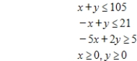 State the given problem in a form from which the simplex matrix can be formed (that is, as a maximization problem with   constraints) . ​ Minimize   subject to   ​ A)    ​ B)    ​ C)    ​ D) ​   ​ E)   