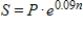 We will show in the next chapter that if $P is invested for n years at an annual rate of 9% compounded continuously, the future value of the investment is given by ​   ​ Use   and graph this function for   . ​ A)    B)    C)    D)    E)   