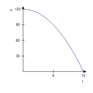<strong>The percent concentration y of a certain drug in the bloodstream at any time t in minutes is given by the equation . Graph this equation for . </strong> A) B) C) D) E)