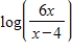 Write the expression as the sum or difference of two logarithmic functions containing no exponents.   A)    B)    C)    D)    E)   