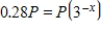 Solve the exponential equation. Give answers correct to 3 decimal places. ​   ​ A) 1.159 B) 0.093 C) 10.714 D) -0.093 E) -0.424