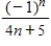 What is the fifth term of the sequence whose n<sup>th</sup> term is   ? ​ A)    B)    C)    D)    E)   