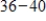 Find the mean of the following data. Round your answer to the nearest integer. ​ Interval Frequency   4   2   4   6   9 A) 24 B) 64 C) 41 D) 60 E) 102