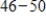 Find the mean of the following data. Round your answer to the nearest integer. ​ Interval Frequency   4   2   4   6   9 A) 24 B) 64 C) 41 D) 60 E) 102