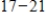 Find the mode of the following data. Round your answer to the nearest integer. ​ Interval Frequency   5   9   4   2   3 A) 29 B) 34 C) 14 D) 24 E) 19