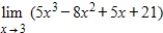 Use properties of limits and algebraic methods to find the limit, if it exists. ​   ​ A) 97 B) 99 C) 94 D) 102 E) does not exist