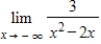 Use analytic methods to evaluate the limit and determine which type of asymptote (if any)  it represents. You can verify your conclusion by graphing the function with a graphing utility, if one is available. ​   ​ A) limit = 0, vertical asymptote B) limit = 0, horizontal asymptote C) limit = 2, horizontal asymptote D) limit = 2, vertical asymptote E) does not exist