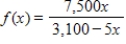Use analytic methods to find the limit as   for the given function. ​   ​ A) -1500 B) 1500 C) -620 D) 620 E) does not exist