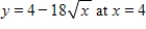 Find the derivative at the given x-value with the appropriate rule. ​   ​ A) -9 B) -32 C) 0 D) -4.5 E) 9